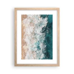 Poszter világos tölgy keretben - Tengeri történetek - 30x40 cm