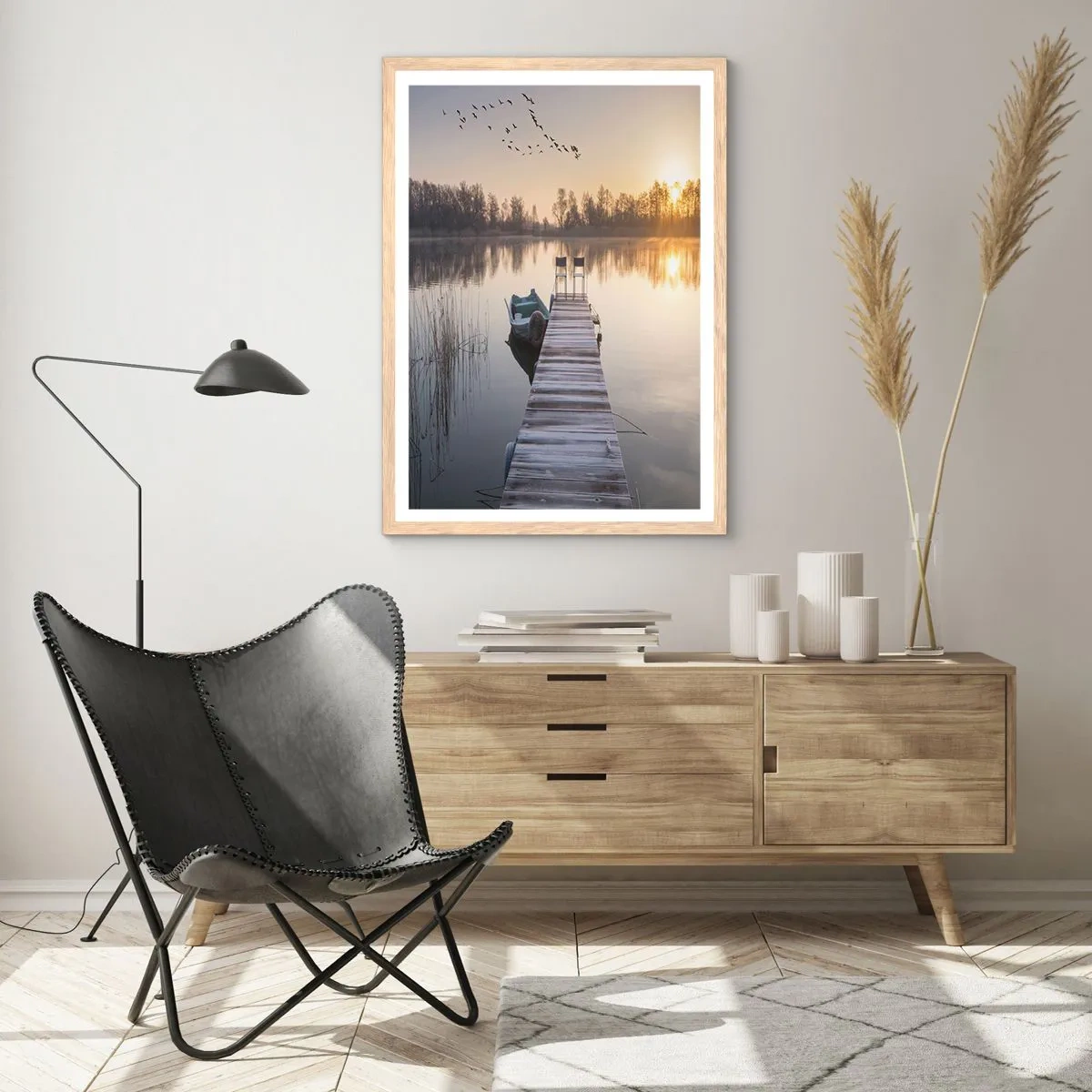 Poszter világos tölgy keretben - Egy kis idő múlva visszajövök - 70x100 cm