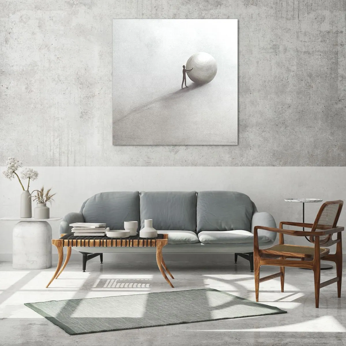 Üveg kép - Az élet játéka - 70x70 cm