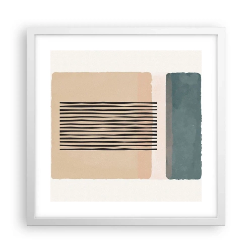 Poszter fekete keretben - Minden rendben - 40x40 cm