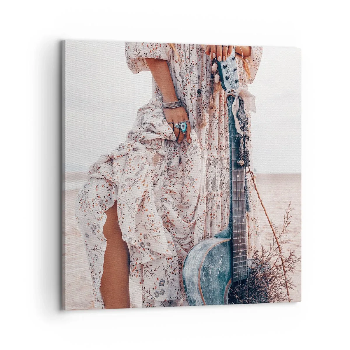 Vászonkép - Hippik az úton - 60x60 cm