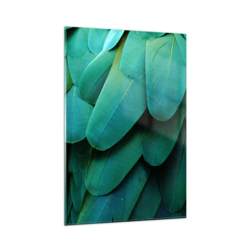 Üveg kép - A papagájtermészet precizitása - 80x120 cm
