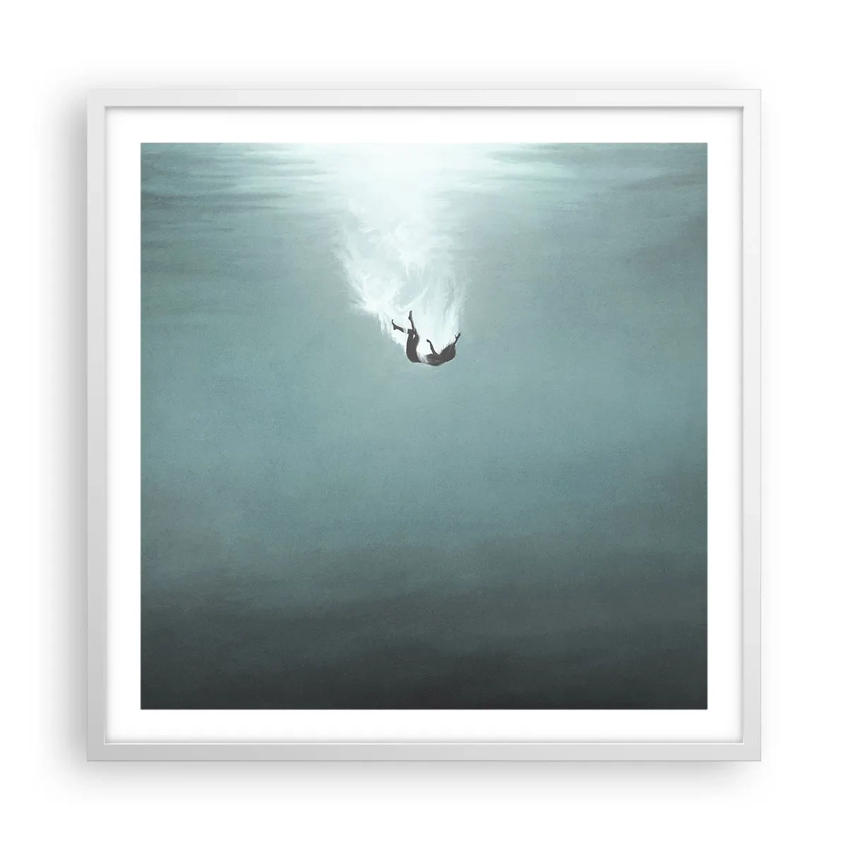 Poszter fekete keretben - Az óceán ölelésében - 60x60 cm