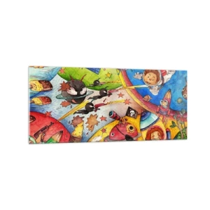 Üveg kép - Nagy űrkaland - 120x50 cm