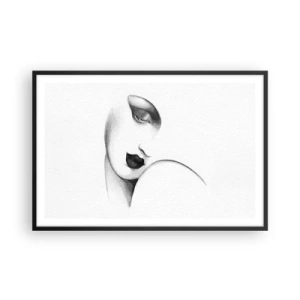 Poszter fehér keretben - Łempicka stílusában - 91x61 cm