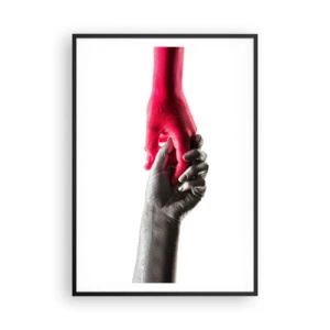 Poszter fehér keretben - Együtt, bár mások - 70x100 cm