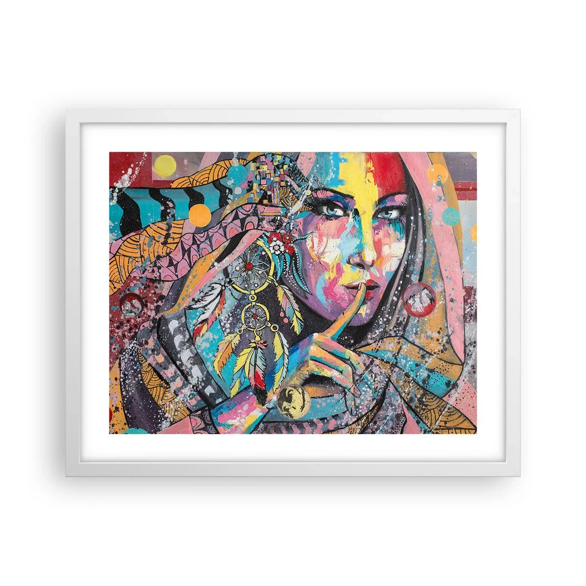 Poszter fekete keretben - Maradj csendben, amíg meg nem érted - 50x40 cm