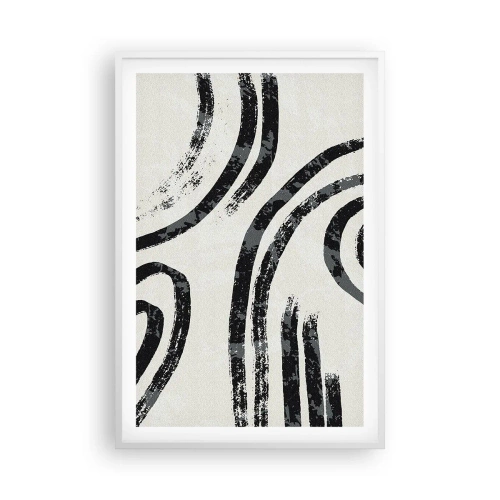 Poszter fekete keretben - Félig megállt - 61x91 cm