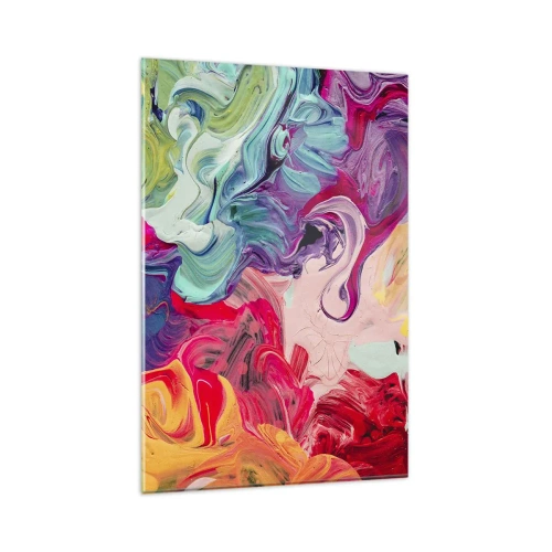 Üveg kép - Színek születése - 80x120 cm