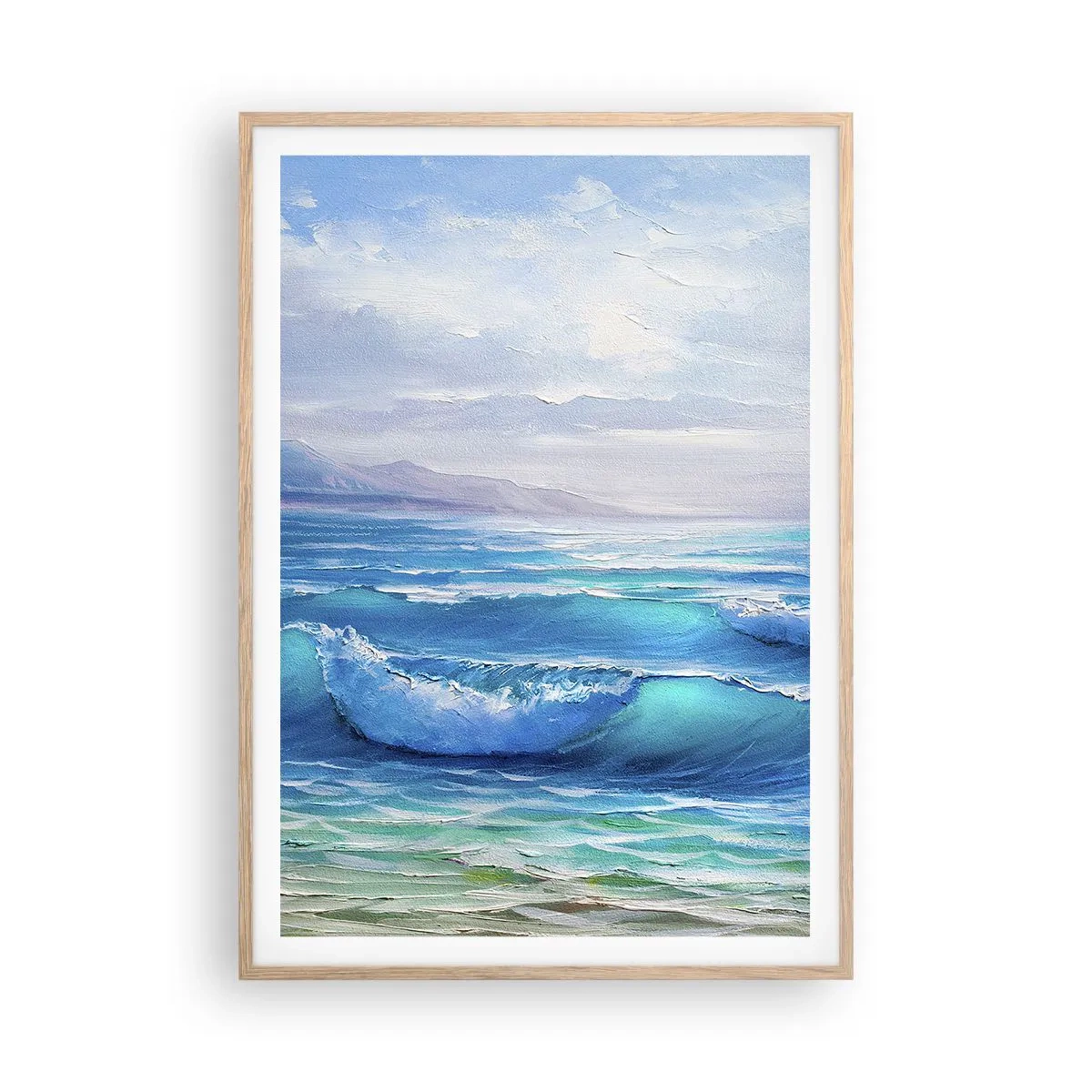 Poszter világos tölgy keretben - Megkönnyebbülést hoz - 70x100 cm