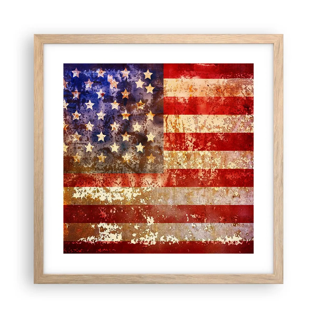 Poszter világos tölgy keretben - A dicsőség nem múlik el - 40x40 cm