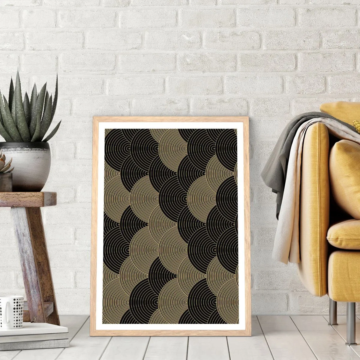 Poszter világos tölgy keretben - Egység a sokféleségben - 30x40 cm