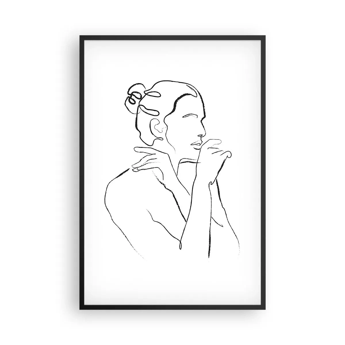 Poszter fehér keretben - Akt: érzéki misztérium - 61x91 cm