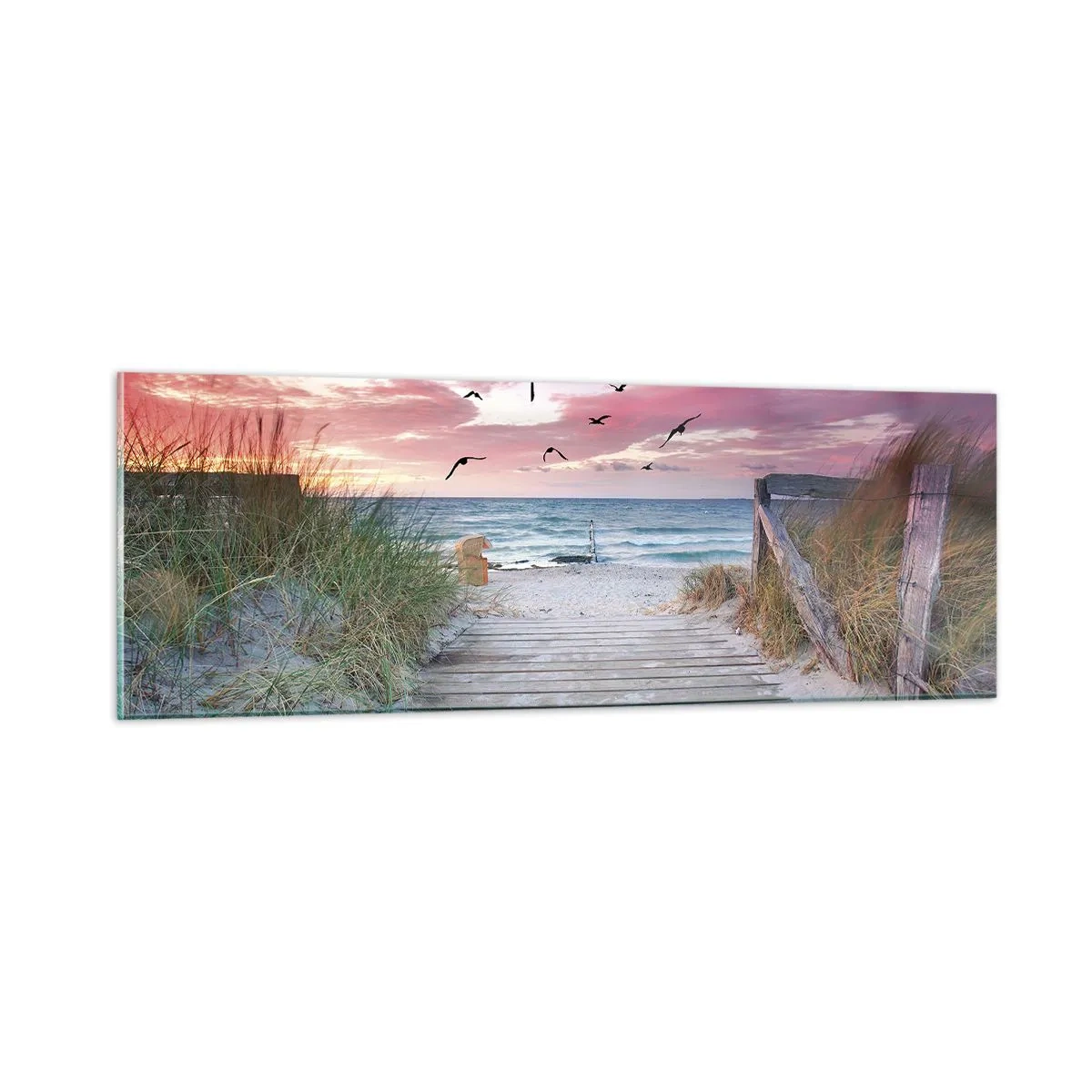 Üveg kép - Balti impresszió - 90x30 cm