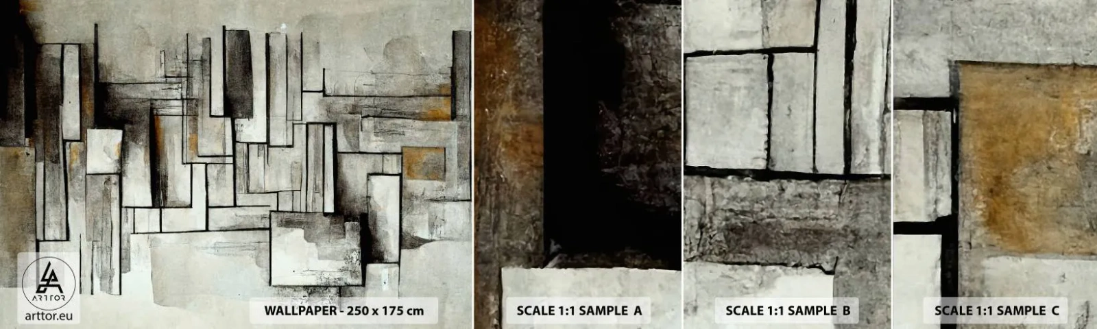 Fotótapéta Minta Standard Eco - Az egyszerűség ereje - Darab, Idős, kötőjelek - 100x30 cm