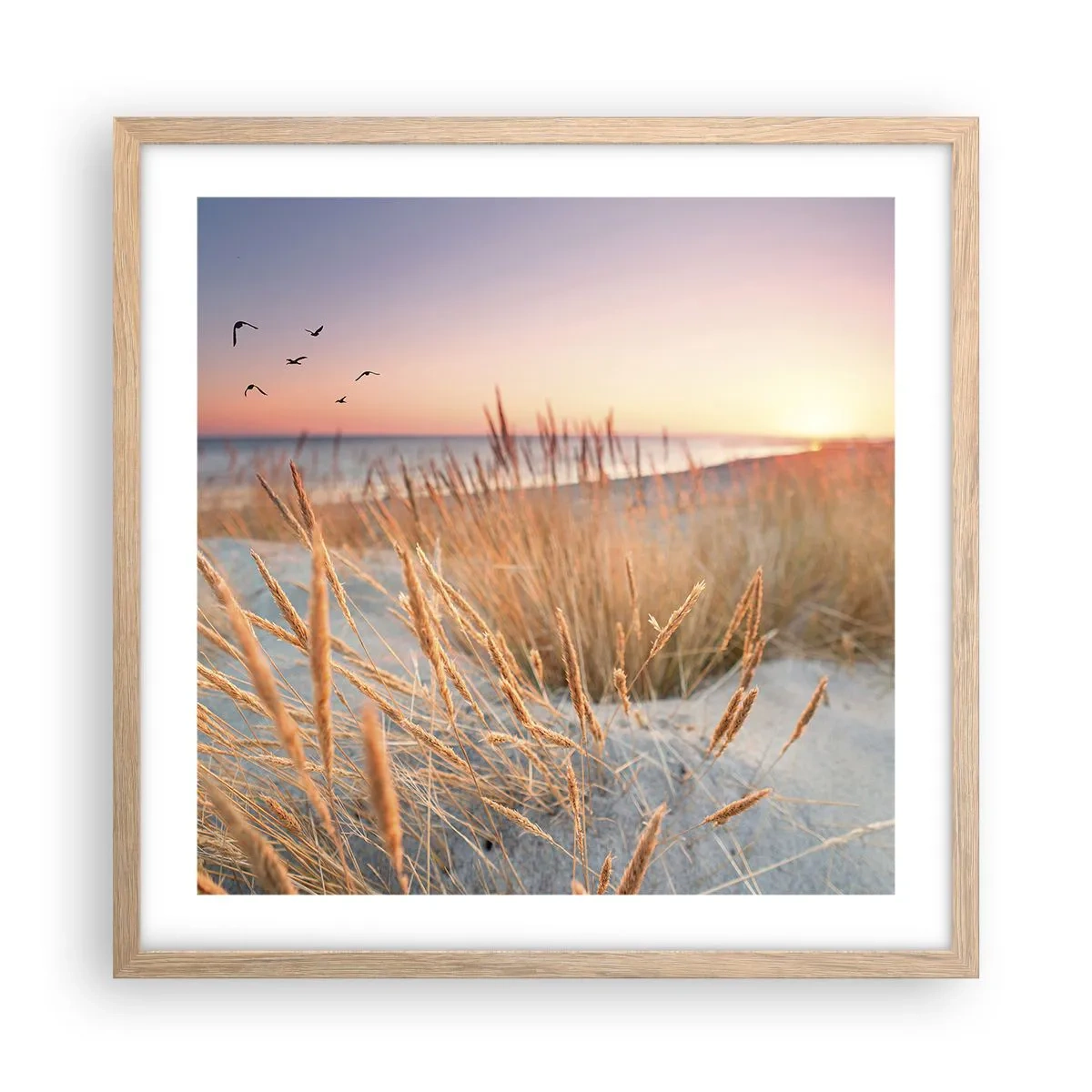 Poszter világos tölgy keretben - A balti altatódal - 50x50 cm