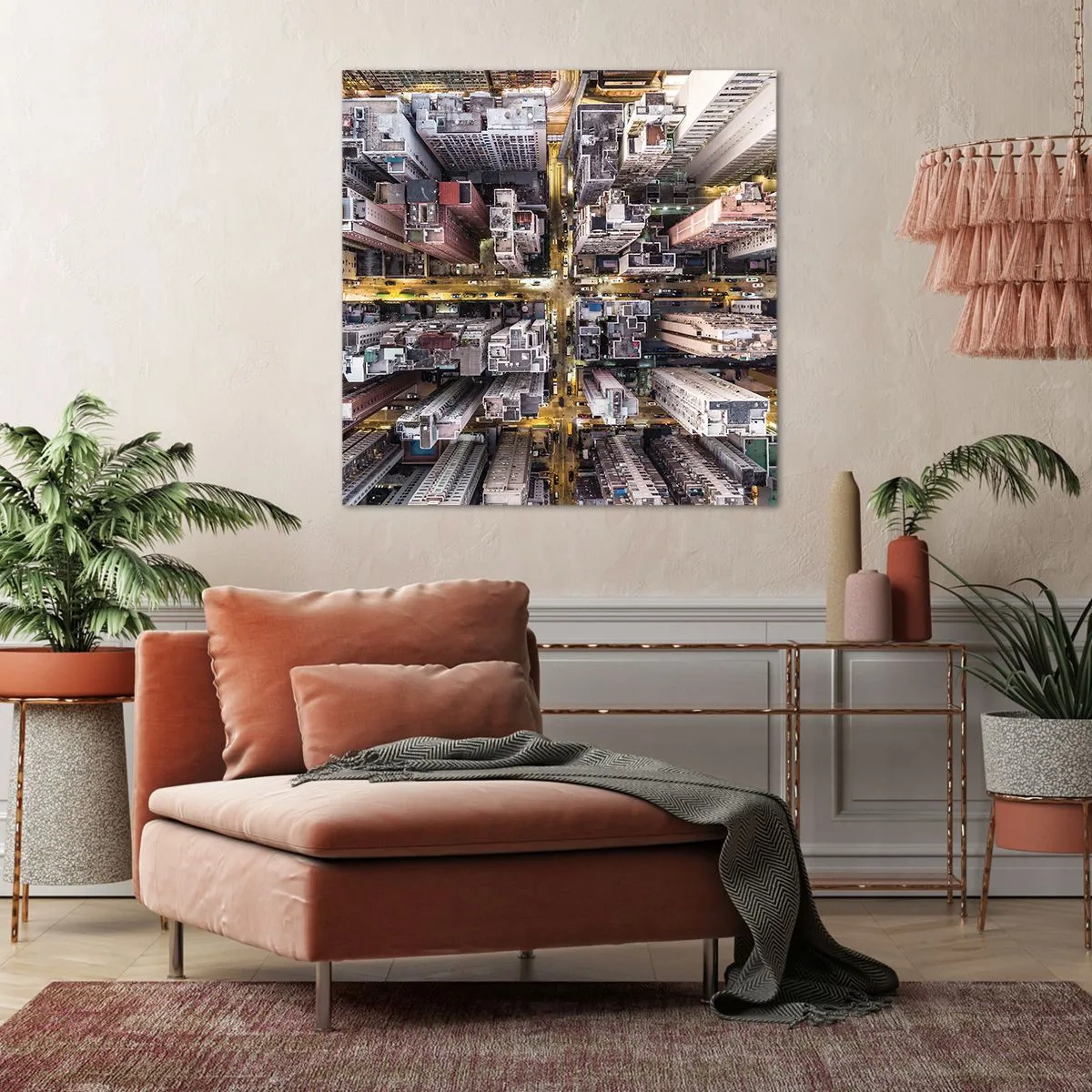 Vászonkép - Üdvözlet Hongkongból - 70x70 cm