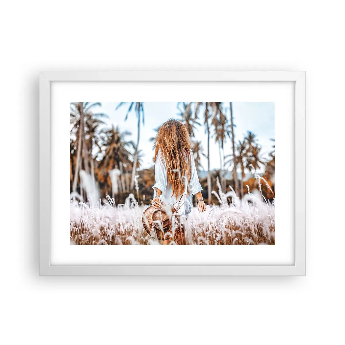 Poszter fekete keretben - Fűbolyhból született - 40x30 cm