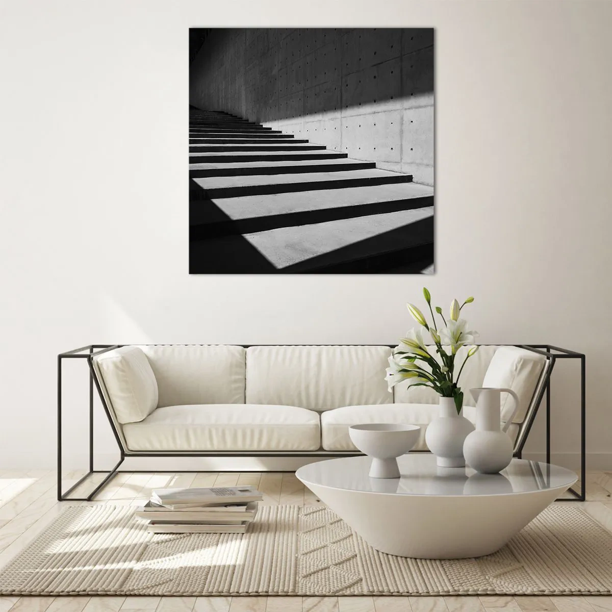 Üveg kép - A modernizmus nyers szépsége - 50x50 cm