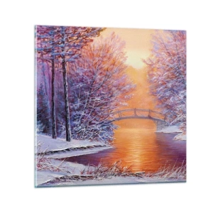 Üveg kép - Találkozzunk itt - 60x60 cm
