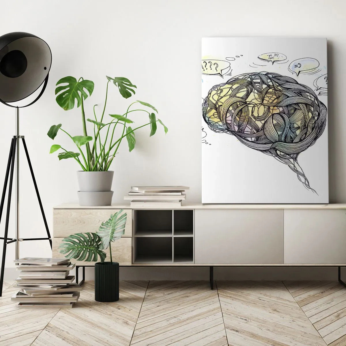 Vászonkép - Ember - nagy rejtvény - 55x100 cm