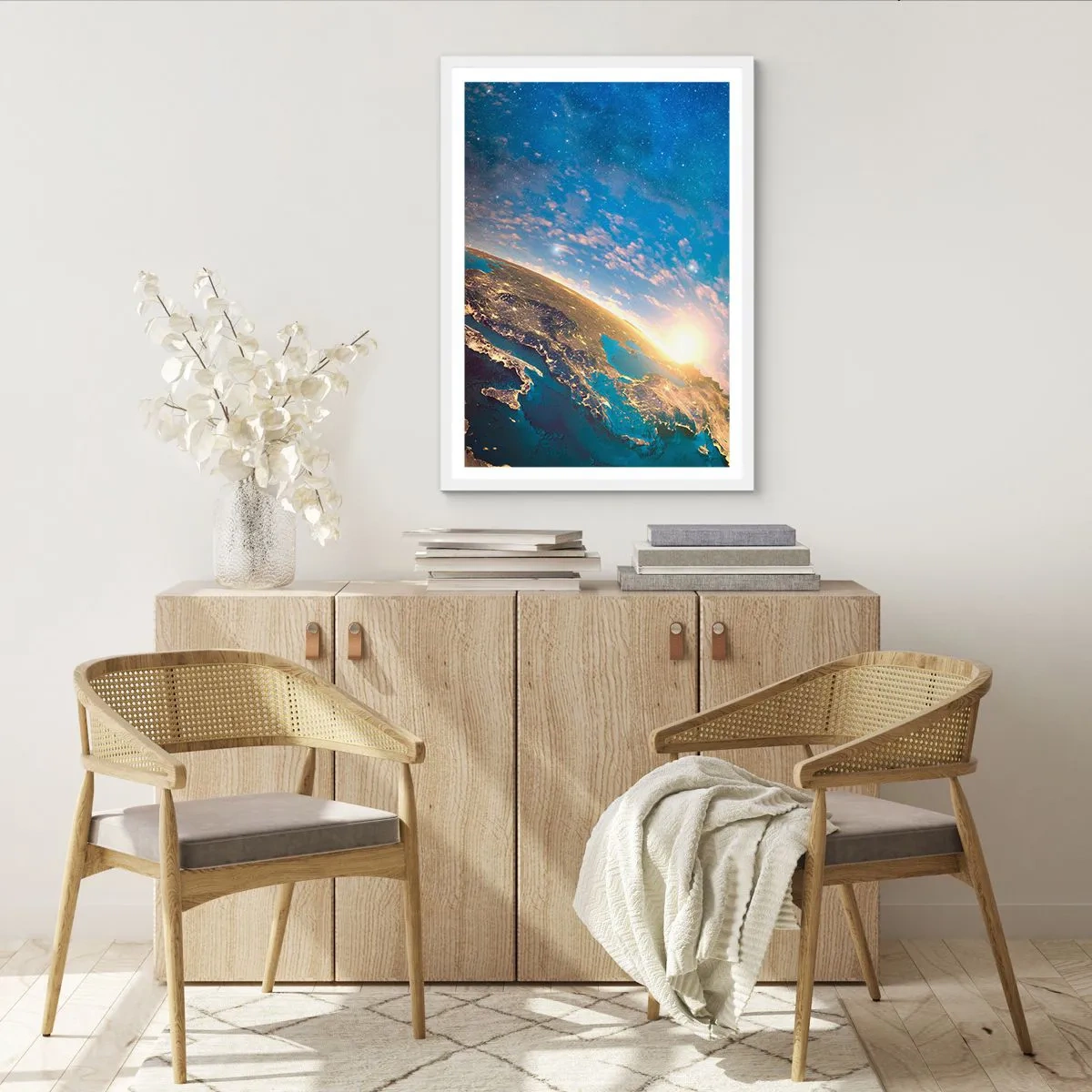 Poszter fekete keretben - Tekintsünk magunkra távolról - 30x40 cm