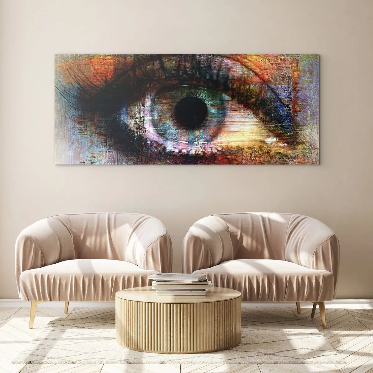 Üveg kép - Beleláthatsz a lélekbe - 160x50 cm