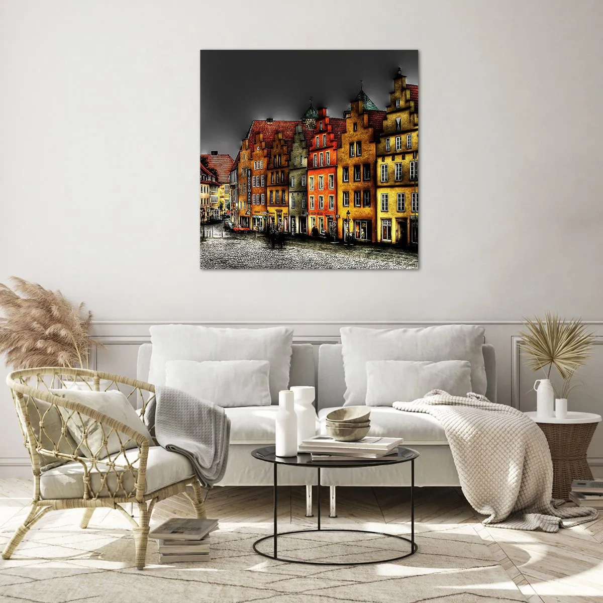 Üveg kép - Már csak egy elvarázsolt hintó hiányzik - 50x50 cm