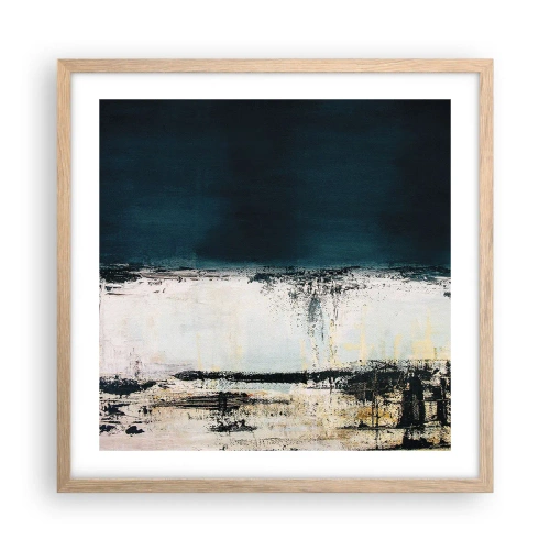 Poszter világos tölgy keretben - Vízszintes kompozíció - 50x50 cm