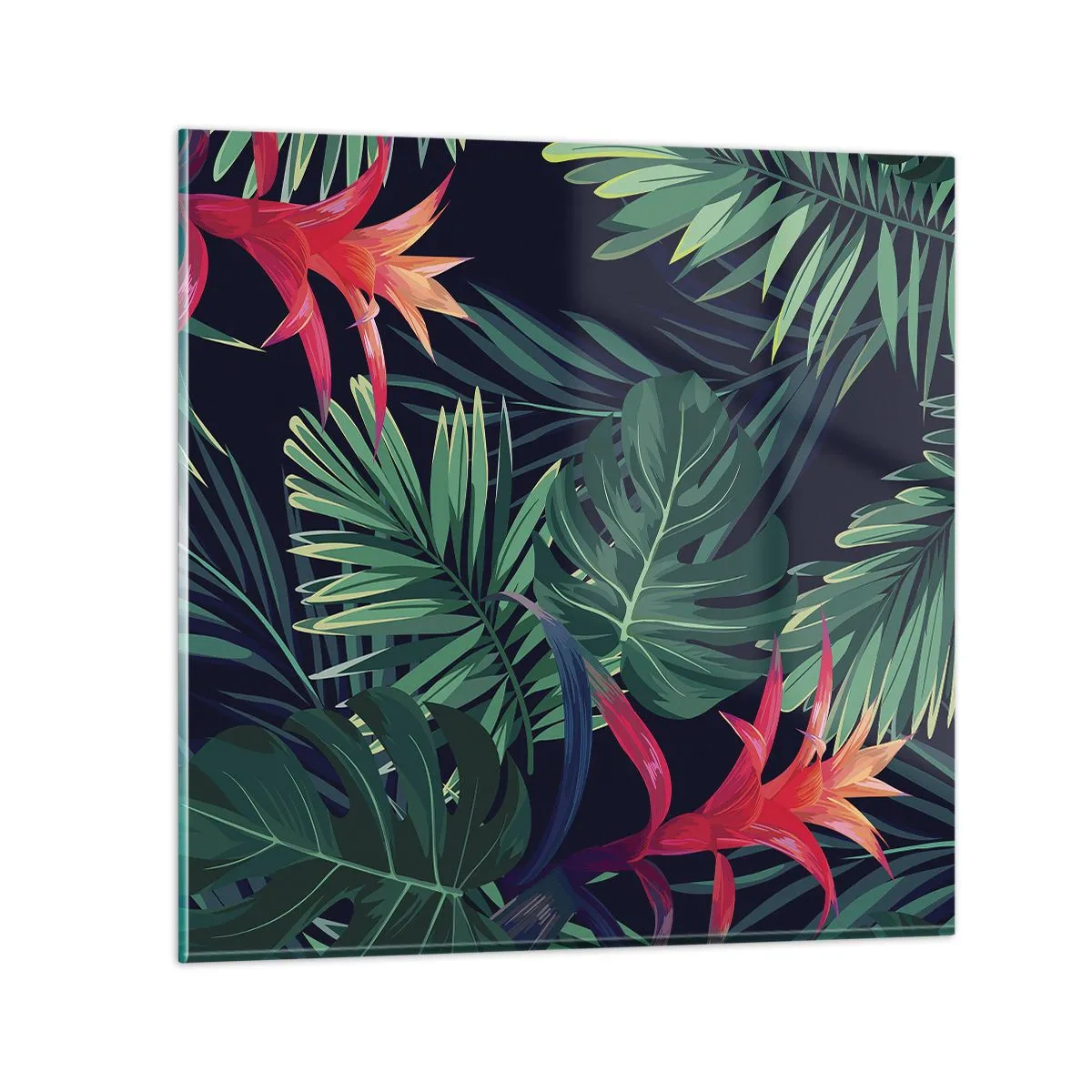 Üveg kép - Zölden égni - 60x60 cm