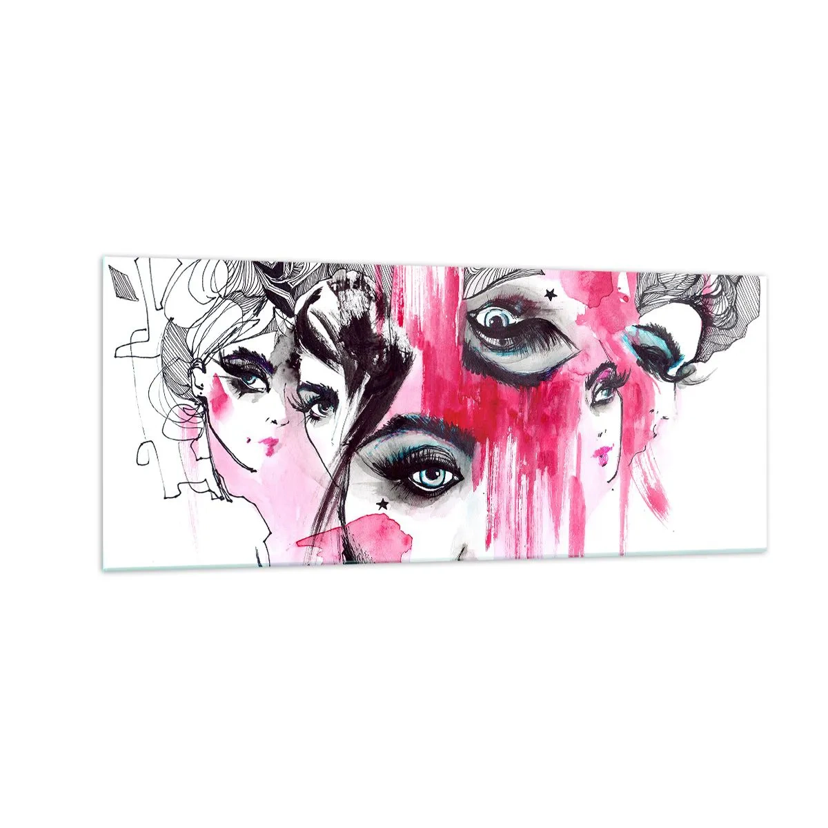 Üveg kép - , - 100x40 cm