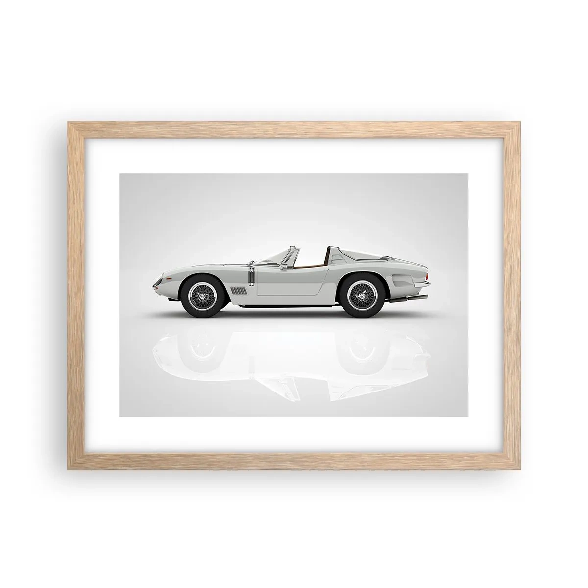 Poszter világos tölgy keretben - A szórakozás ígérete - 40x30 cm