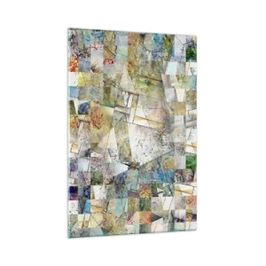 Üveg kép - Geometrikus átrendeződés - 70x100 cm