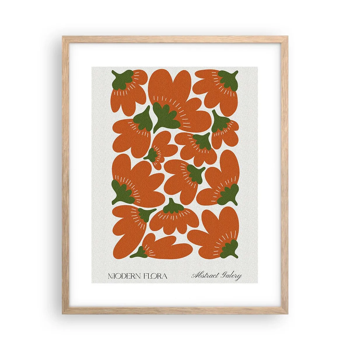 Poszter világos tölgy keretben - A virágok életéről - 40x50 cm