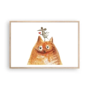 Poszter világos tölgy keretben - A szerelem paradoxonjai - 91x61 cm