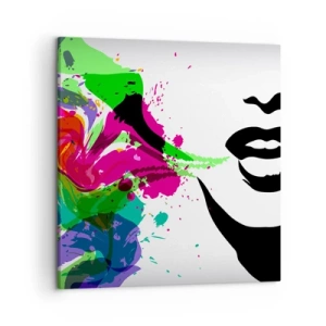 Vászonkép - Egy történet a szivárvány színeiben - 50x50 cm