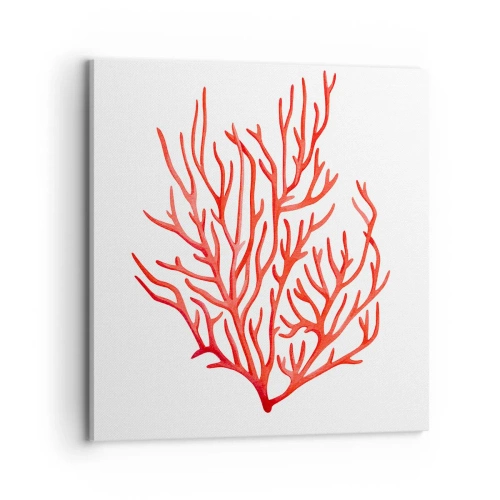 Vászonkép - Korall filigrán - 70x70 cm