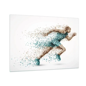 Üveg kép - Az élet egy futás - 100x70 cm