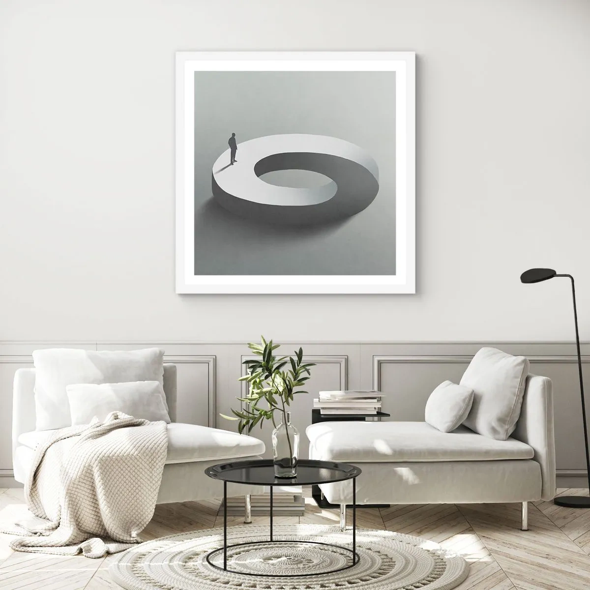 Poszter fekete keretben - És bölcsnek lenni - 40x40 cm