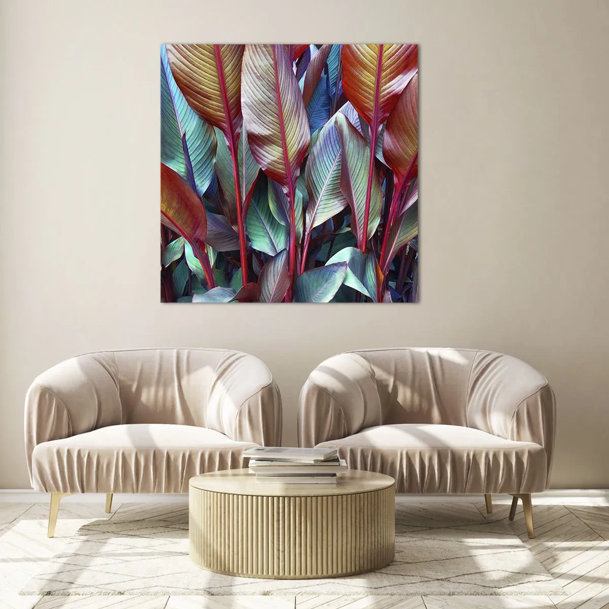 Üveg kép - Egy színes sűrű - 70x70 cm