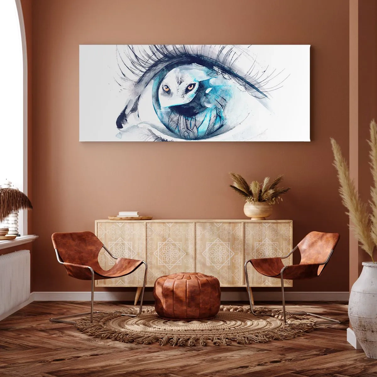 Vászonkép - Szemtől szembe a vadonnal - 120x50 cm