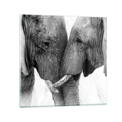 Üveg kép - Szívélyes vallomás - 30x30 cm