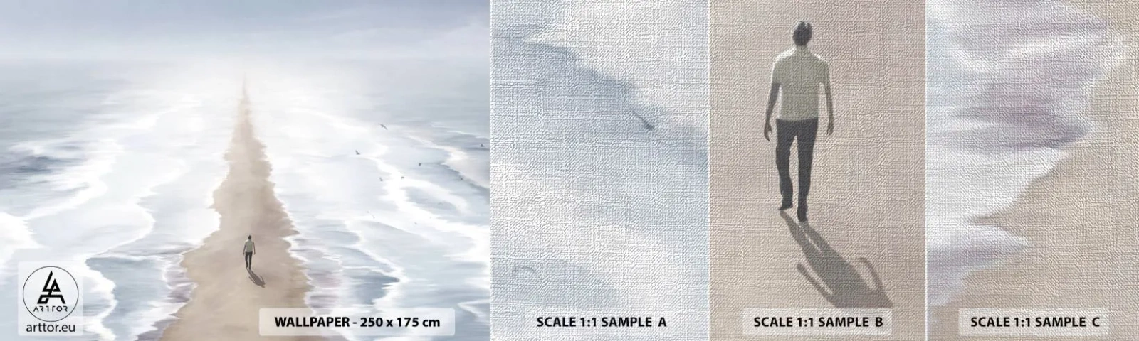 Fotótapéta Minta Premium Canvas - Fényes jövő - Tenger, Fényes, Strand - 100x30 cm