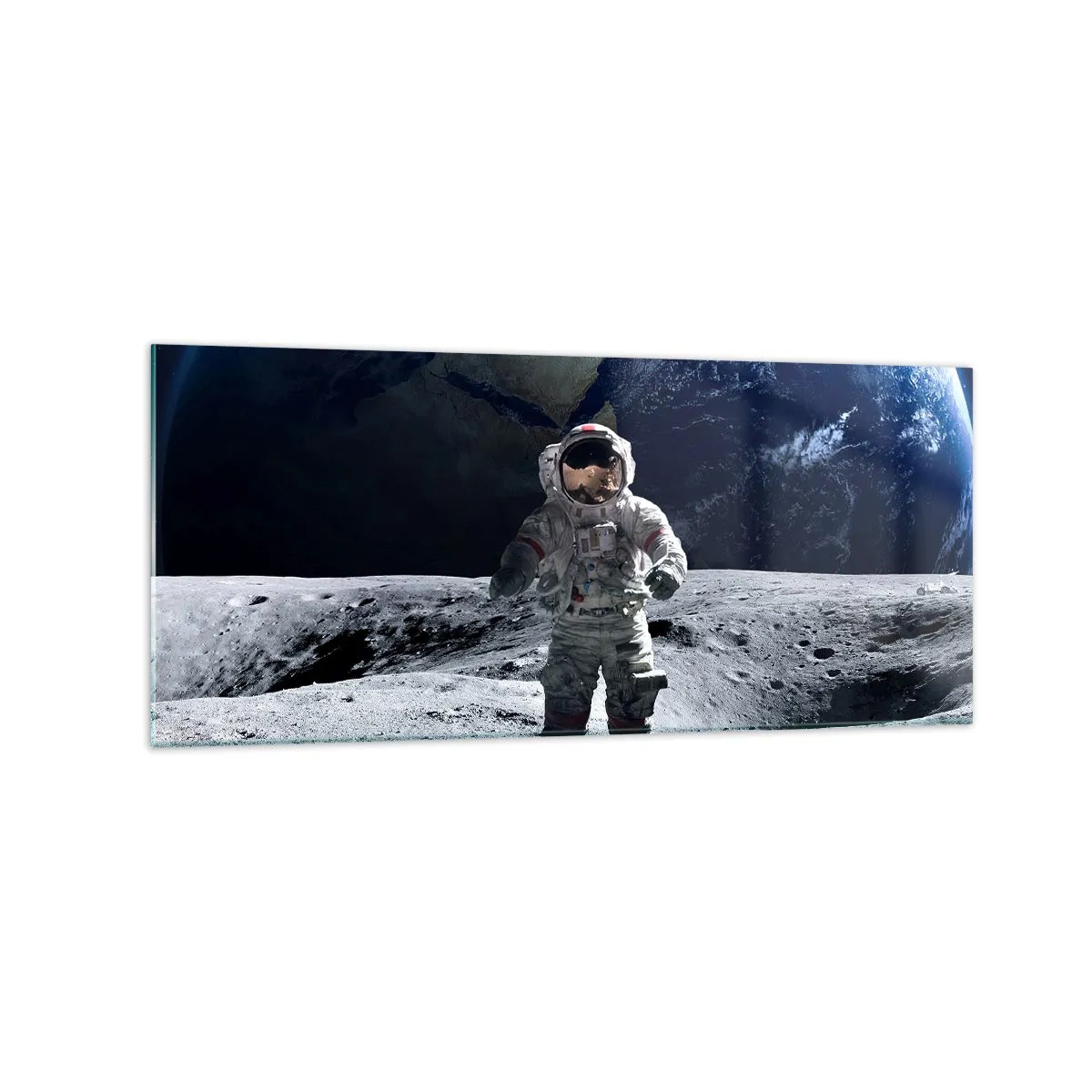 Üveg kép - Üdvözlet a Holdról - 120x50 cm