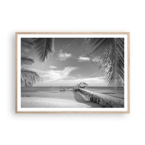 Poszter világos tölgy keretben - Emlék vagy álom? - 100x70 cm