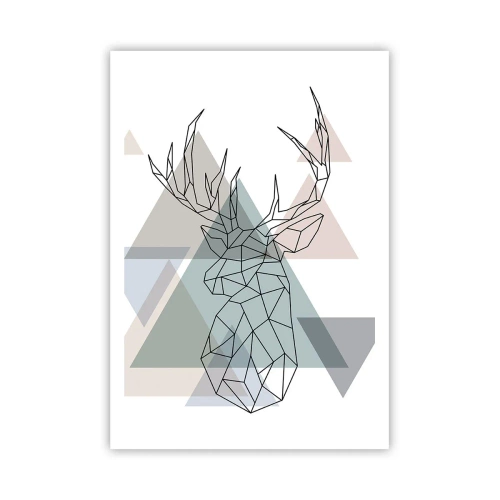 Poszter - Egy geometrikus erdőben - 70x100 cm