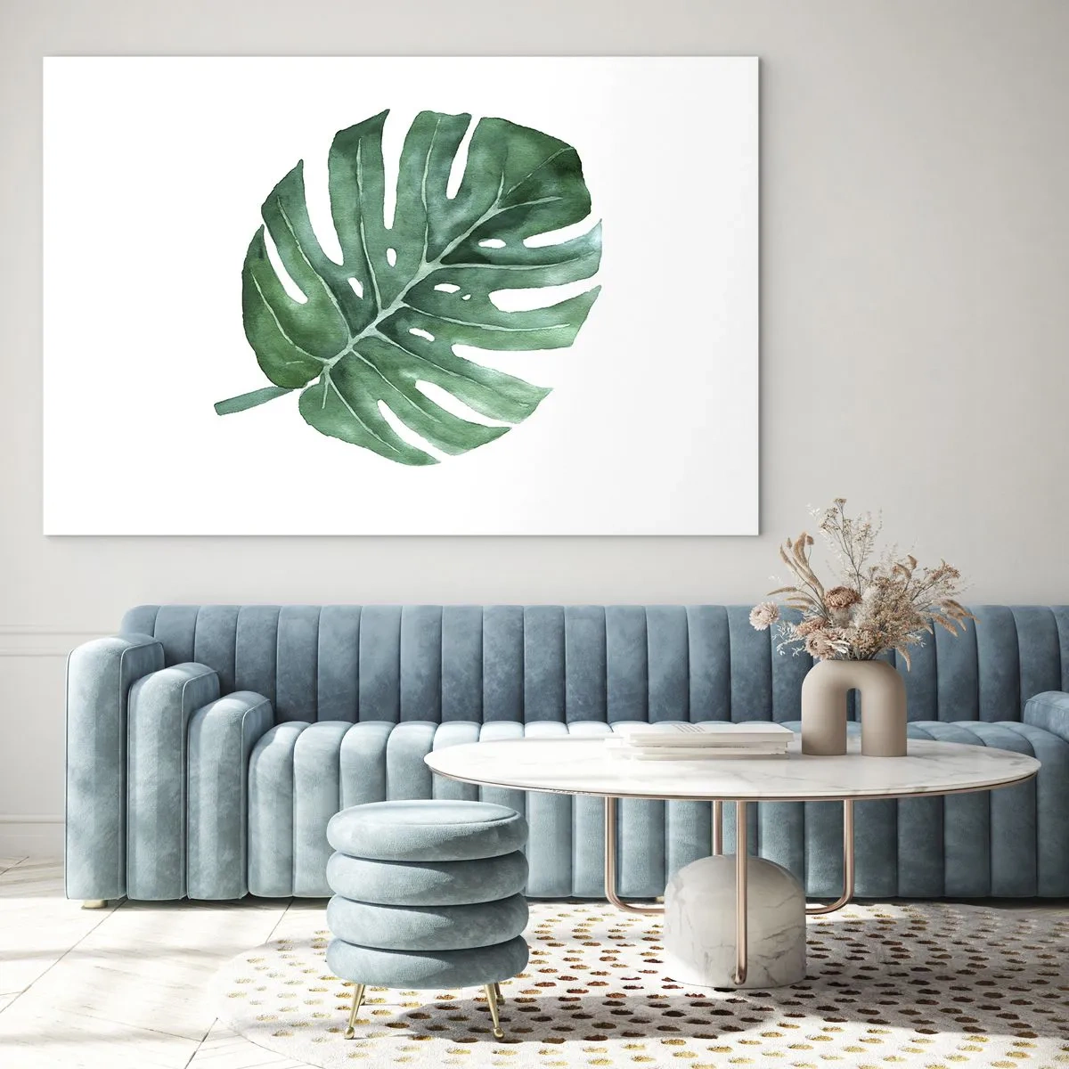 Üveg kép - Zöld koncepció - 120x80 cm