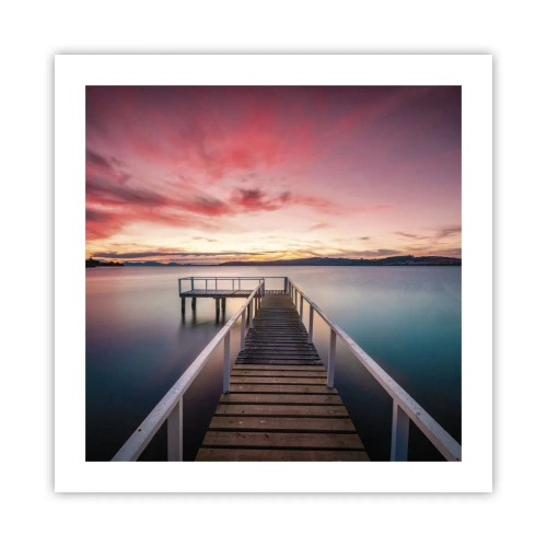 Poszter - Az este szelíd lángja - 50x50 cm