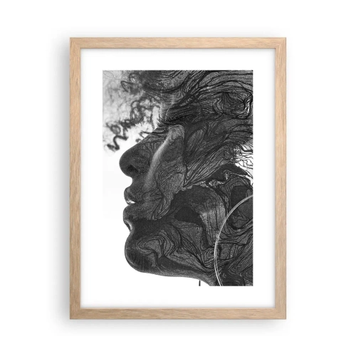 Poszter világos tölgy keretben - Álmokba gabalyodva - 30x40 cm