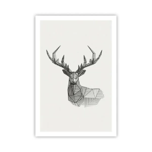 Poszter - Szarvas kubista stílusban - 61x91 cm
